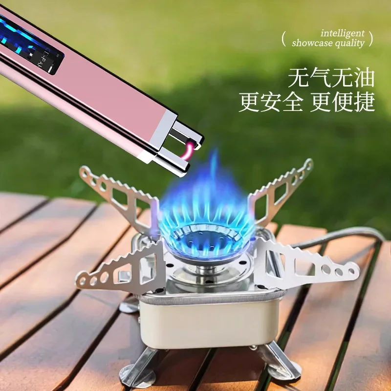 Kitchen Electric Arc Ignition Hose Windproof Candle USB Type-C Charging Gas Stove 360° Pulse Plasma Flameless Lighter 2025