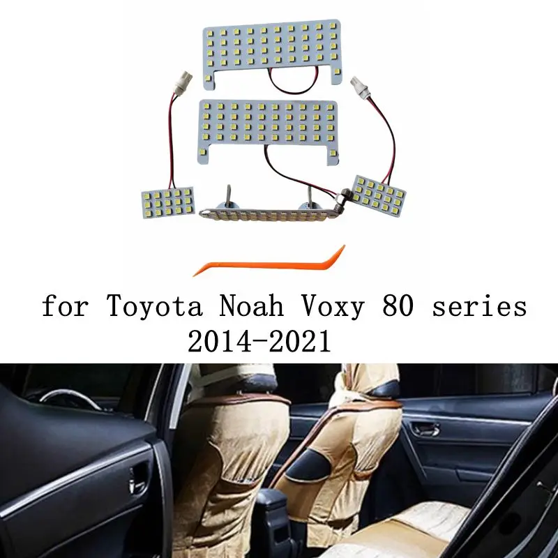 Canbus LED Interior Light Kit For Toyota Voxy Noah 80 Series AZRR80 ZWR80 2014-2021 Reading Bulbs