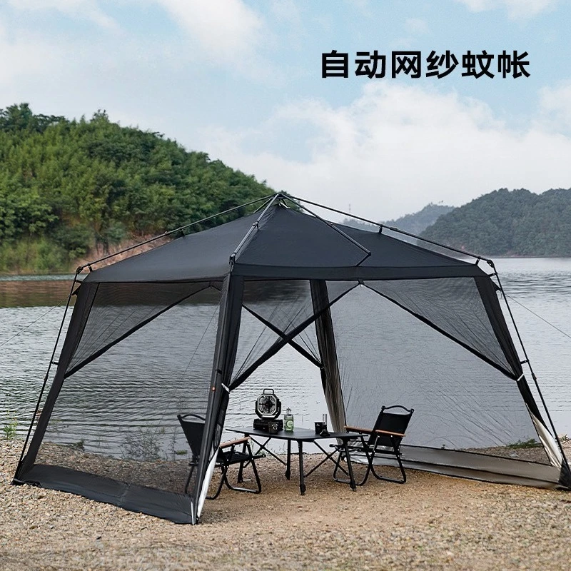 Outdoor camping tent Quick open multi-person large-capacity sunscreen awning