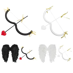 Cupid Bow Arrow Costume Stage Party Performance Prop Cupid Bow Cupid Feather Angel Wing Halloween Costume Valentine Cupid Arrow