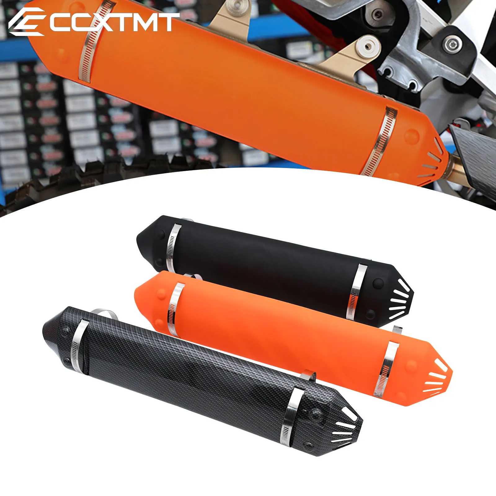 Motorcycle Muffler Exhaust Pipe Shield Protector Guard For KTM XC300 XC250 XCW300 XCW250 EXC300 EXC250 TPI 2020-2023 Universal