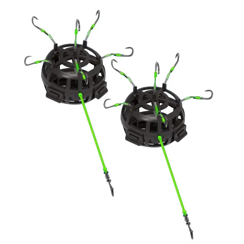 

Carp Fishing Rig Floating 2 Pieces Bait Holder Fly Fish Gear for Saltwater Bass River Casting Trolling Shallow Jigging Lake