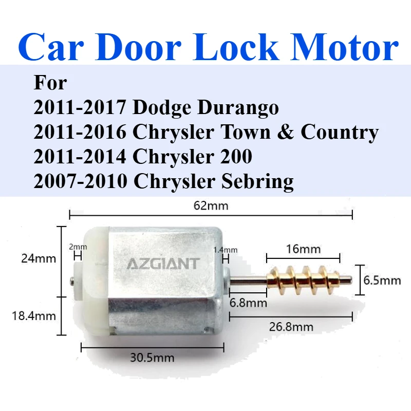 

Door Lock Motor For Dodge Durango Chrysler Town & Country 200 Sebring Central Control Door Locks Actuator Locking Power Engine