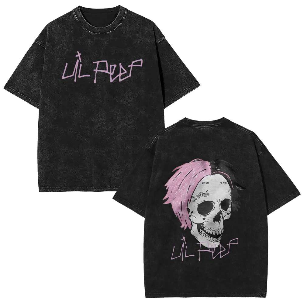 RIP YUNG BRUH Tshirt Lil Tracy Meme Peep Vintage Washed T-shirt Funny Summer Cotton Oversized T-Shirts Yung Lean Tees Streetwear