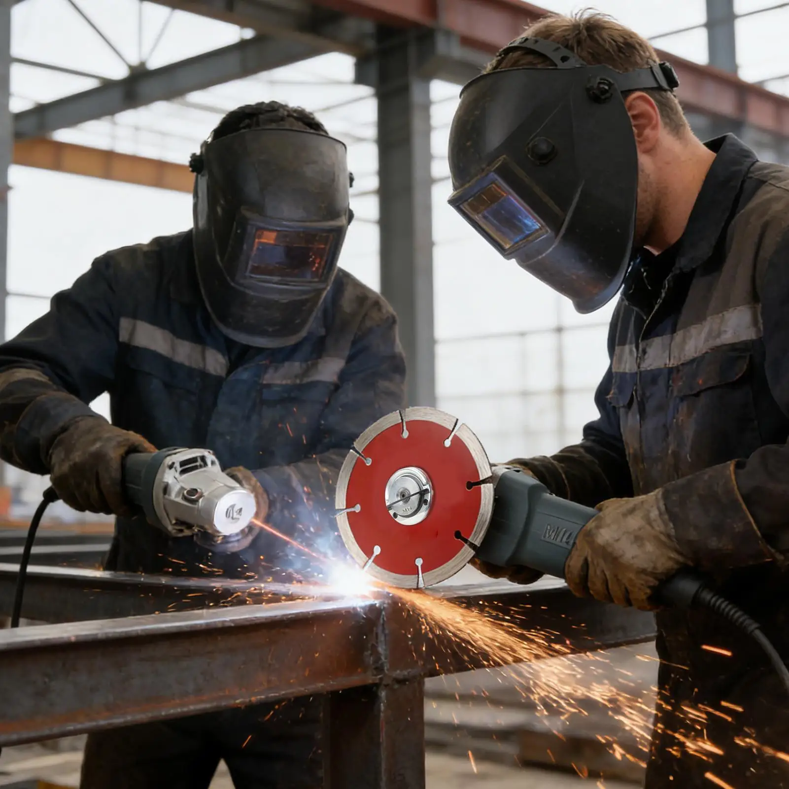 Angle Grinder Nut 2 Pieces Anti-Slip M14 Angle Grinding Tool Flange Nut for Professional Welders Crafting Enthusiasts