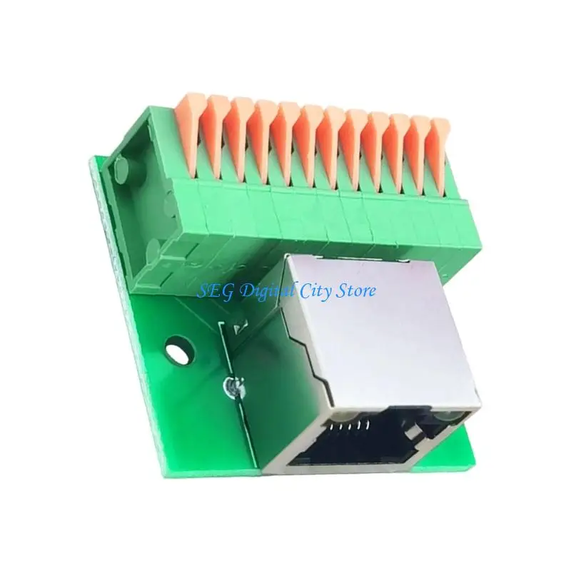 U75B DIN 레일 호환 RJ45 네트워킹 커넥터 LED 상태 표시기 신뢰할 수있는 데이터 전송을위한 홀리스 터미널 블록