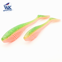 Colorful Soft Lures with Texas Rig 10.5cm & 13cm Swimbait for Zander Snook Pike Fishing Bait UV Action Soft Baits Shad Lures