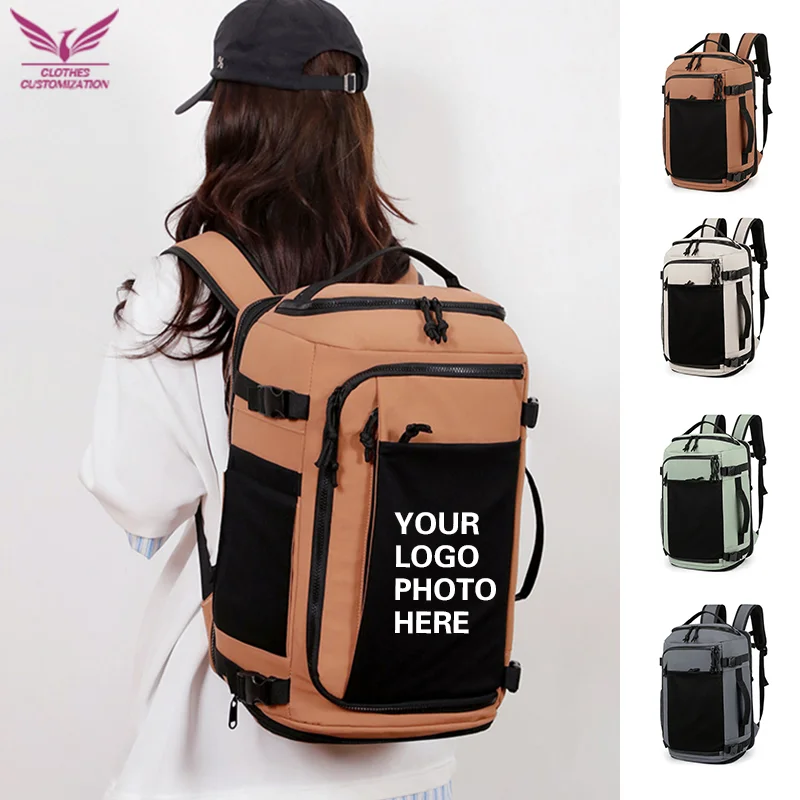 

Мужской рюкзак с логотипом на открытом воздухе, походная сумка для альпинизма, индивидуальная настройка, мужской большой рюкзак для ноутбука, бизнес-путешествия, школа