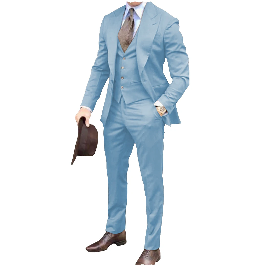 Terno masculino noivo smoking marrom baile de formatura casamento terno masculino fino ajuste mistura algodão terno formal para homem fino ajuste 3