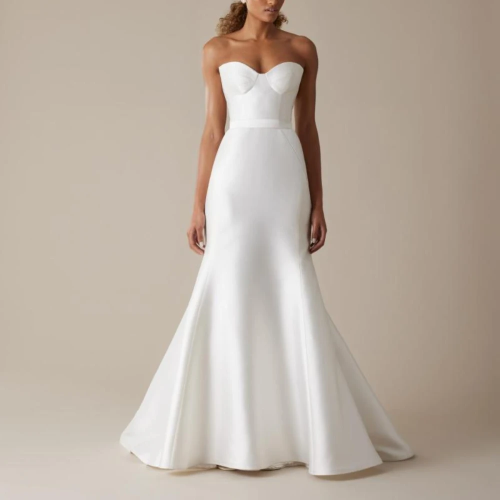 

High Quality Sweetheart Sleeveless Wedding Evening Dresses Classic Trumpet / Mermaid Floor Length Formal Party Gowns