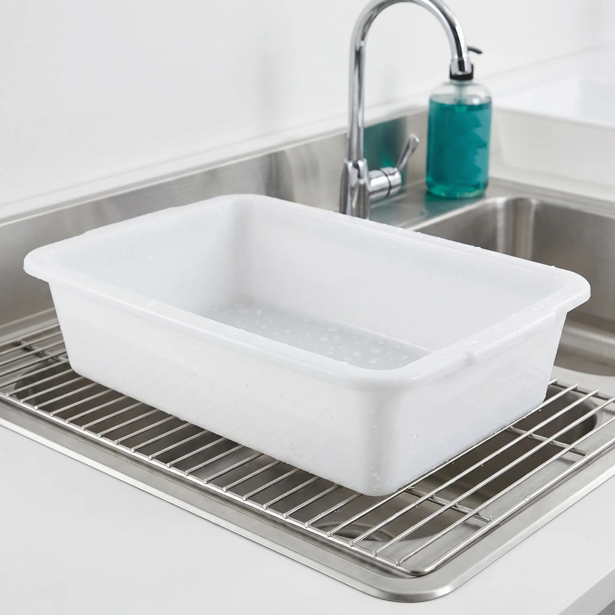 2Pcs Chemical Spill Containment Tray White Rectangular Lab Storage Basins for Reagents Sample Storage Science Laboratory