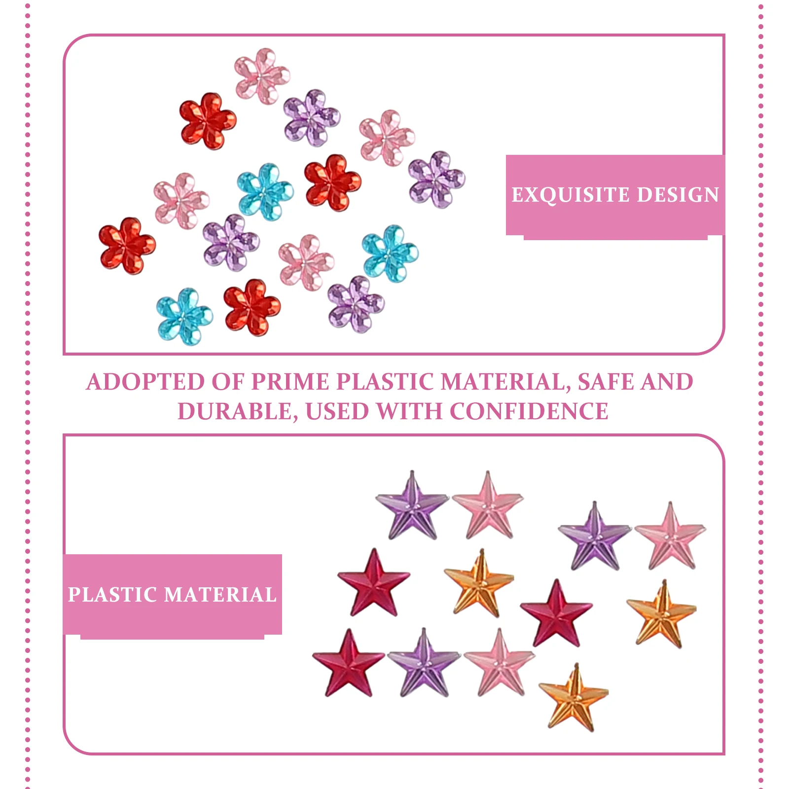 

8 Sheets Crystal Diamond Sticker Stickers Jewels Decoration Applique Self Adhesive Craft Gems Plastic for Crafting Child
