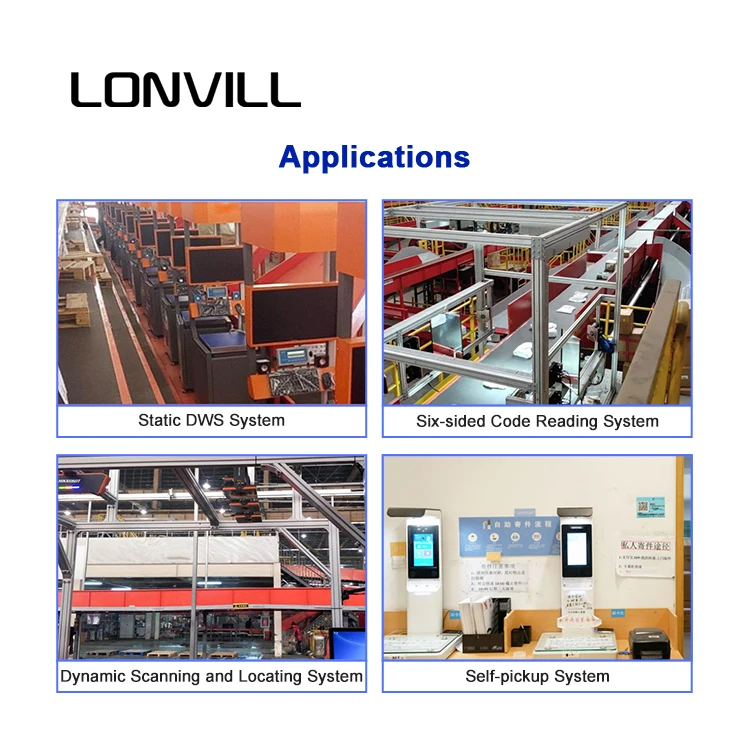 Escáner elegante del código de barras de Ethernet del lector de código de la integración del alto rendimiento para el clasificación del almacén de la logística