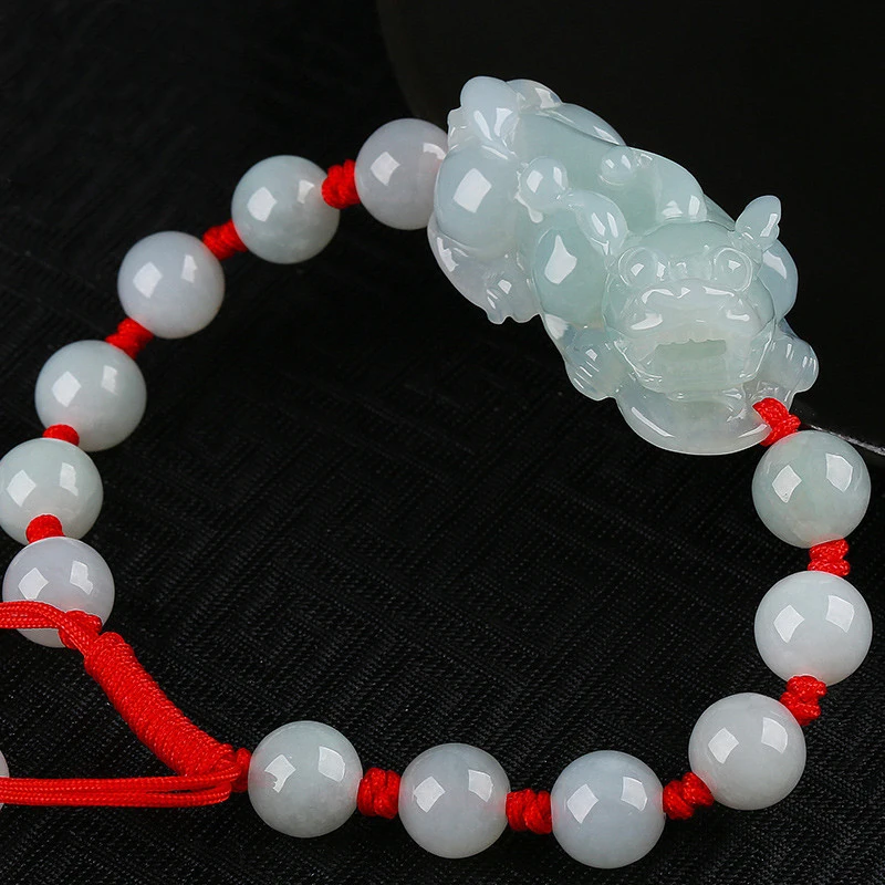 bracciale-pixiu-in-giada-di-myanmar-all'ingrosso-a-prezzo-di-fabbrica-unisex-verde-fagiolo-in-giada-ghiaccio