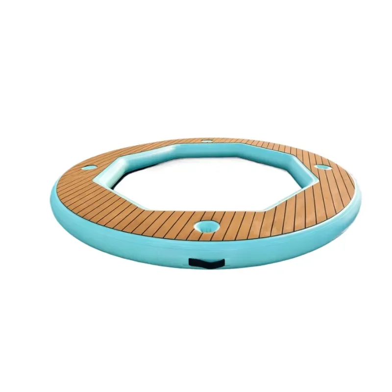 for Polygonal Edge Water Hammock Inflatable Floating Mat with Cup Holder Water Recreational Equipment for Pool Lake Beach