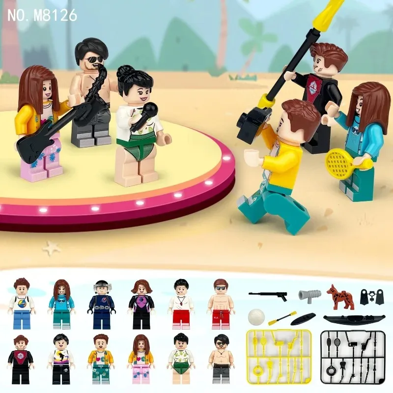 Jouets de poupées humanoïdes renxing M8126, personnages de dessins animés, jouets éducatifs, cadeaux d'anniversaire pour le tourisme de plage et les vacances de loisirs.