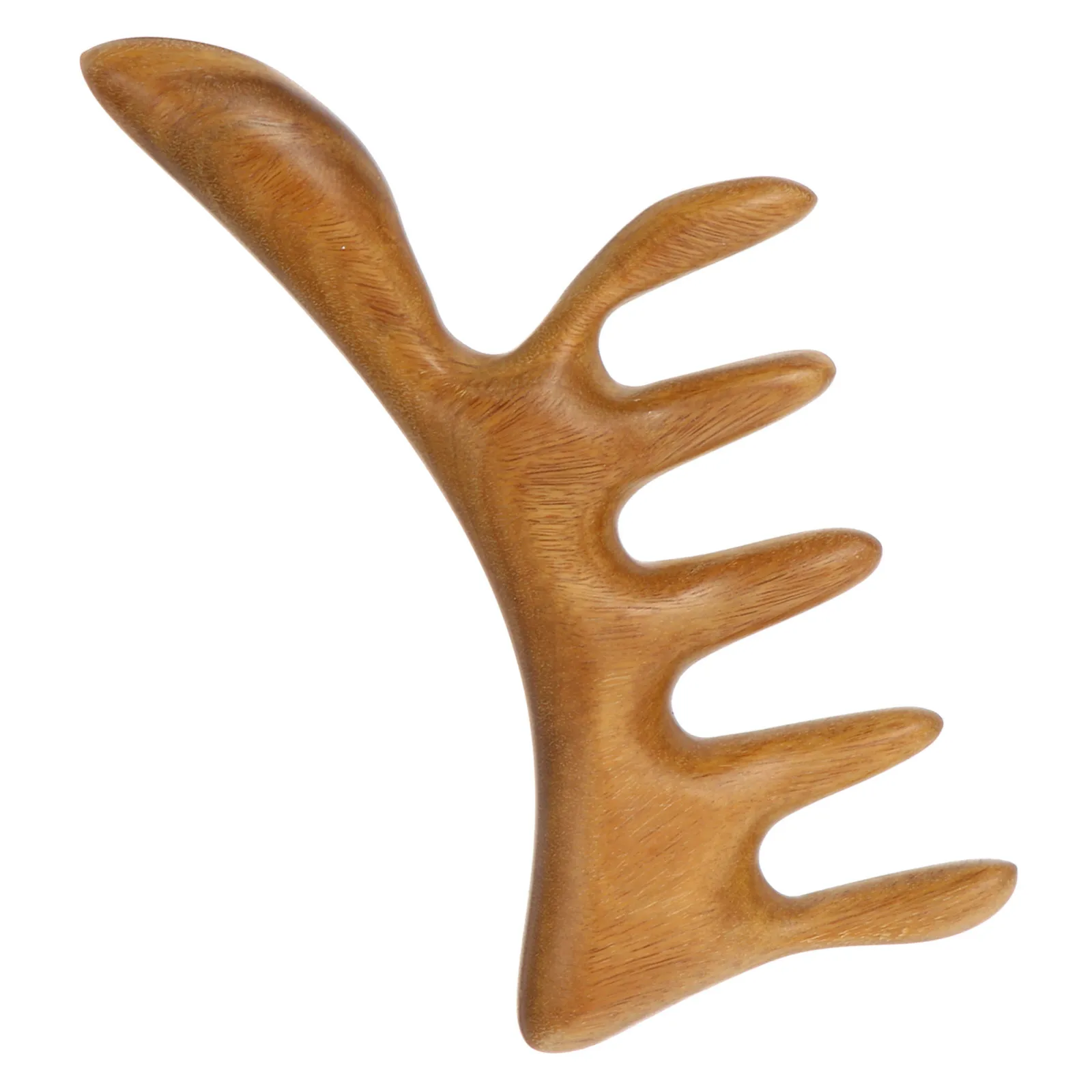 

1 шт., массажная расческа из зеленого сандалового дерева, небольшой портативный массажер для головы для акупунктуры головы, соскабливания и снятия стресса