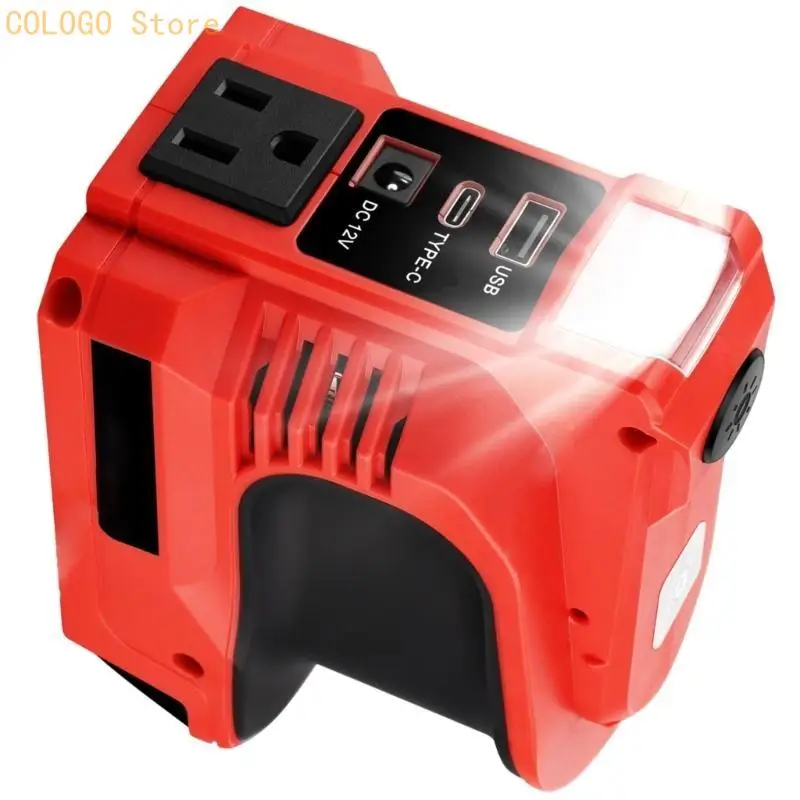 

Multifunction 180W Power Inverter with Beautiful Appearance Easy Carry Inverter with USB Charging port for 18V Batter D0LD