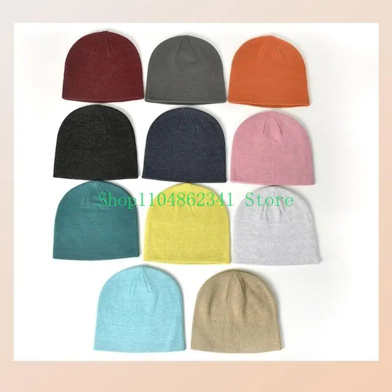 652F Unisex Reflective Hat Winter Knitted Hat High Visibility Windproof Cycling Hat