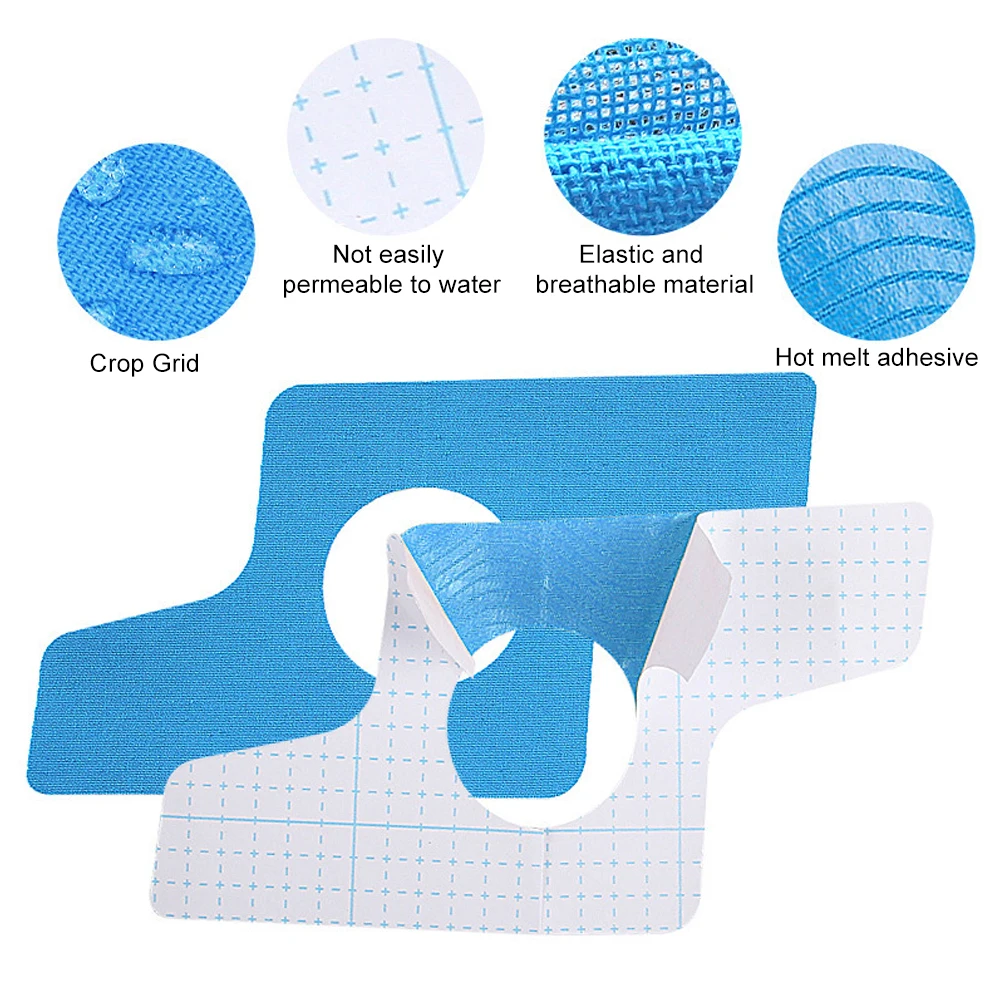 5 قطع/مجموعة شريط علم الحركة للركبتين - شريط علم الحركة للركبة قبل القطع |   رقع لاصقة للتمرين مقاومة للماء لإصابة الانتعاش