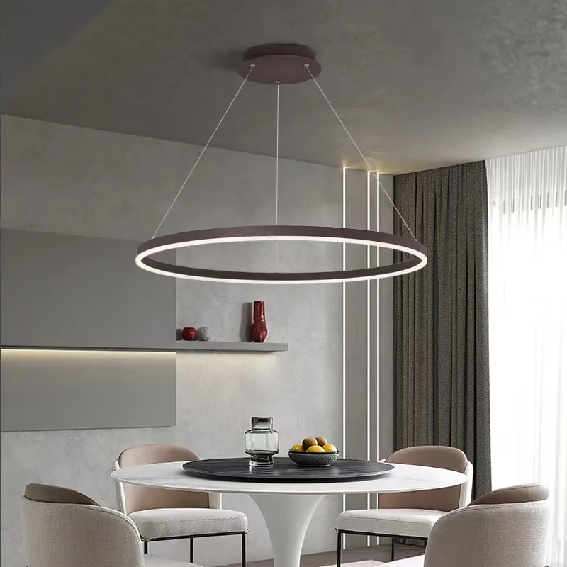 Modern Led Chandelier Circle Ring Ceiling Lamp Luster room decor For Bedroom Kitchen Dining Room Hanging Lamp Home Decoration