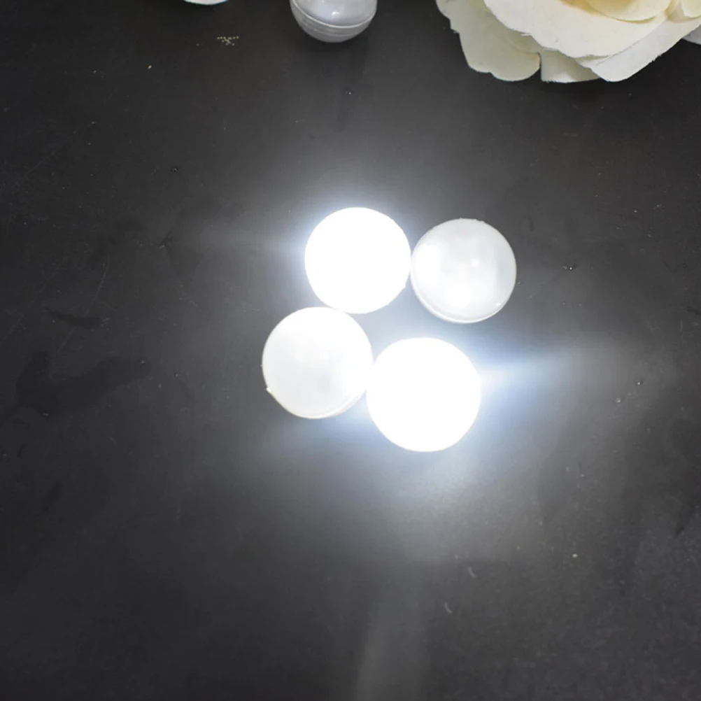 

12 PCS Floating Ball Light White Balloon Waterproof Decorative Round Lights Globe LED