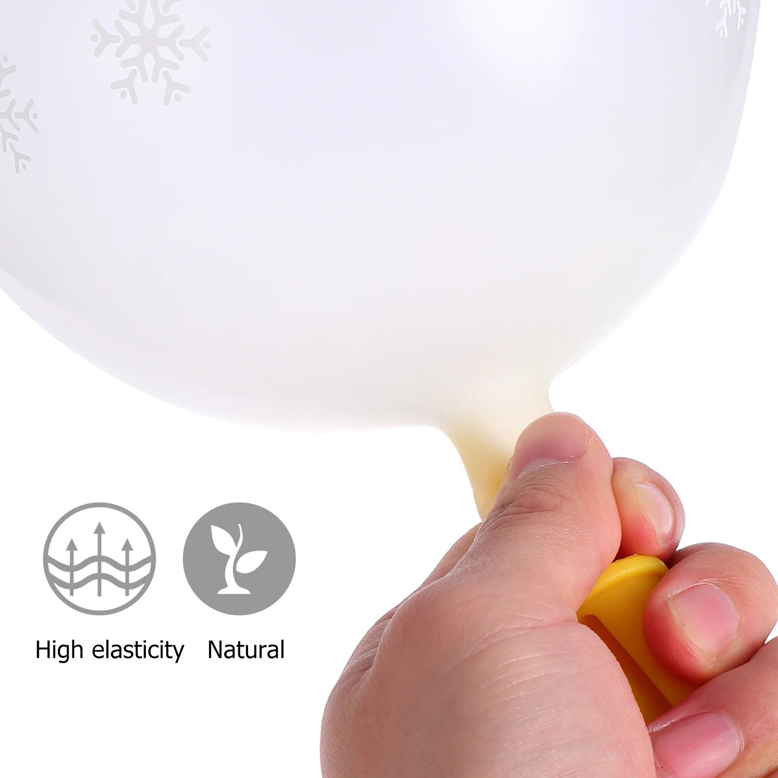 

100pcs Thickened Latex Balloons 12 Inch 3g Clear Snowflakes Party Decorations Balloon Accessories