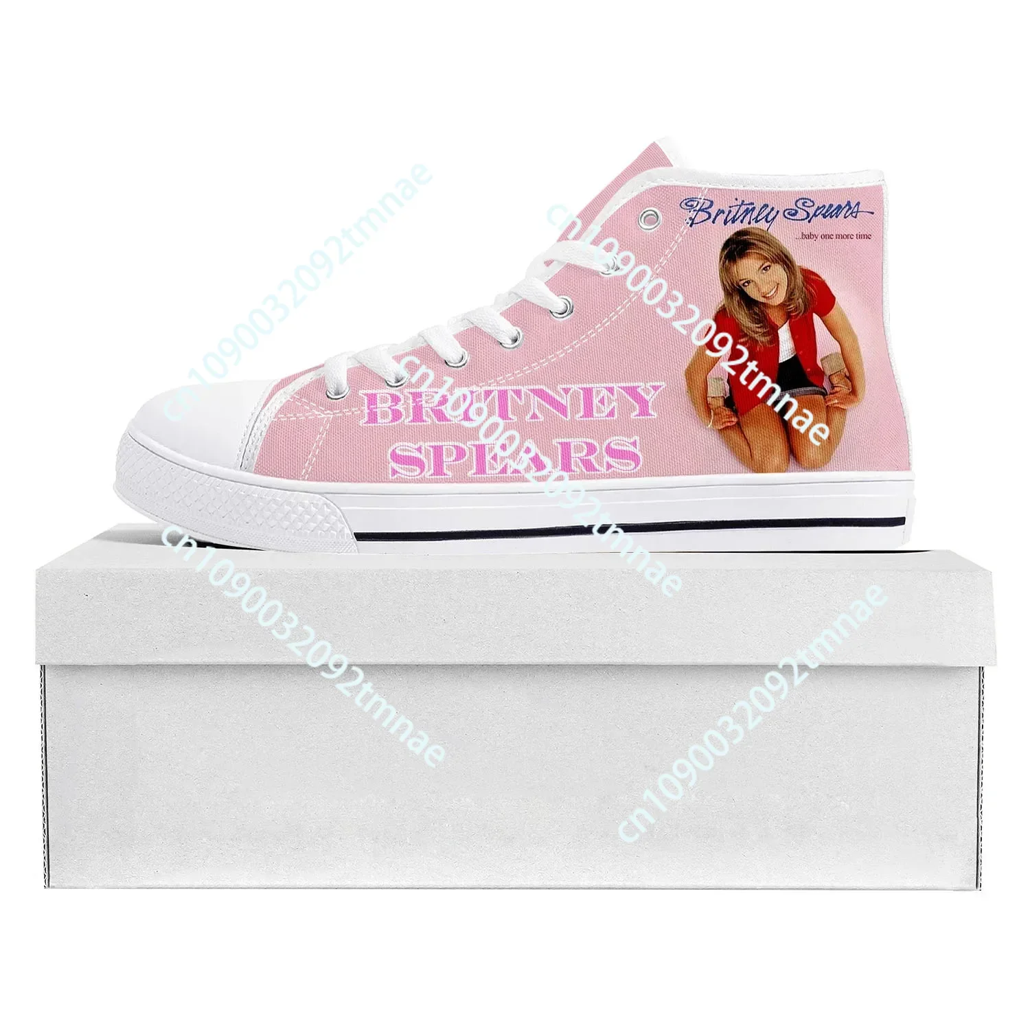 

Britney Spears High Top High Quality Sneakers Mens Womens Teenager Custom Customized Sneaker Casual Couple Shoes Custom Shoe