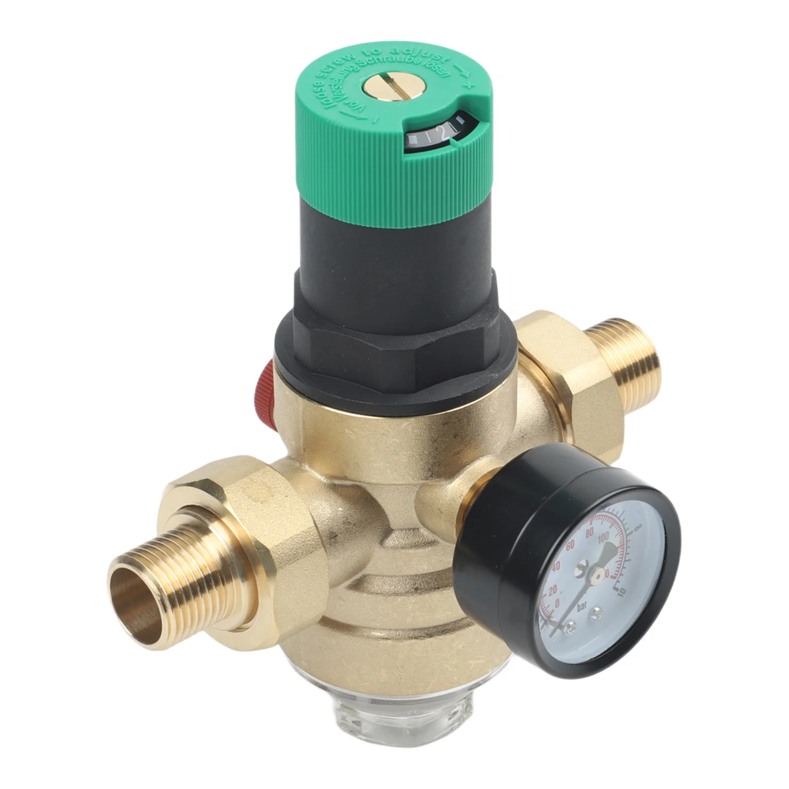 For Honeywell Compatible Brass Pressure Reducing Valve Kit for Home Water Systems with Visual Monitoring Feature