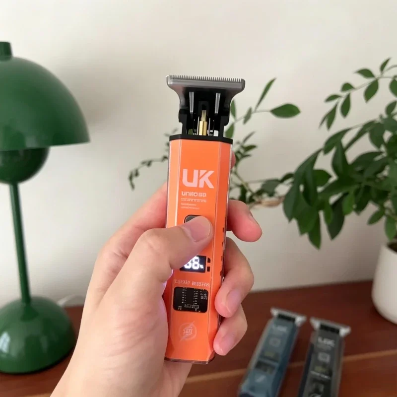 2026 Ausverkauf! Haarschneidemaschine 0mm T-Klinge USB-Aufladung Herren-Bartschneider Friseur Edelstahlklinge /T9 Trimmer Haarschneideset Geschenk – Detail 2