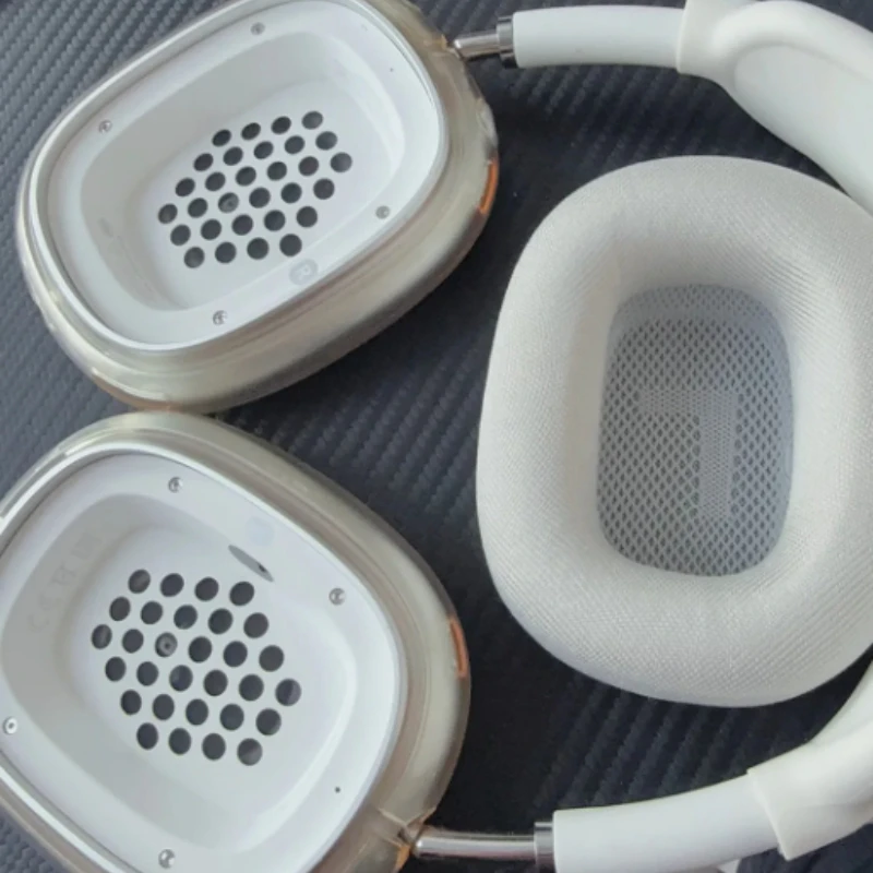 Ear Cushions for AirPods Max 2024 Headphones Mesh Fabric Ear Pads Replacement with Strong Magnet for Max 2.0 Over-Ear Headset