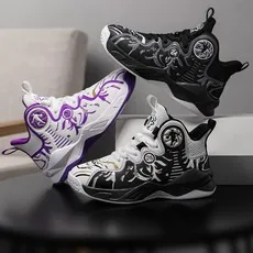 

2026Новая кожаная детская спортивная и повседневная обувь для мальчиков и девочек. Детская баскетбольная обувь. Детские кроссовки.