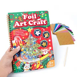 16 Sheet/Set DIY Magical Transfer Painting Crafts Christmas Halloween Birthday Children Kids Foil Arts Crafts Gifts Drawing Toys