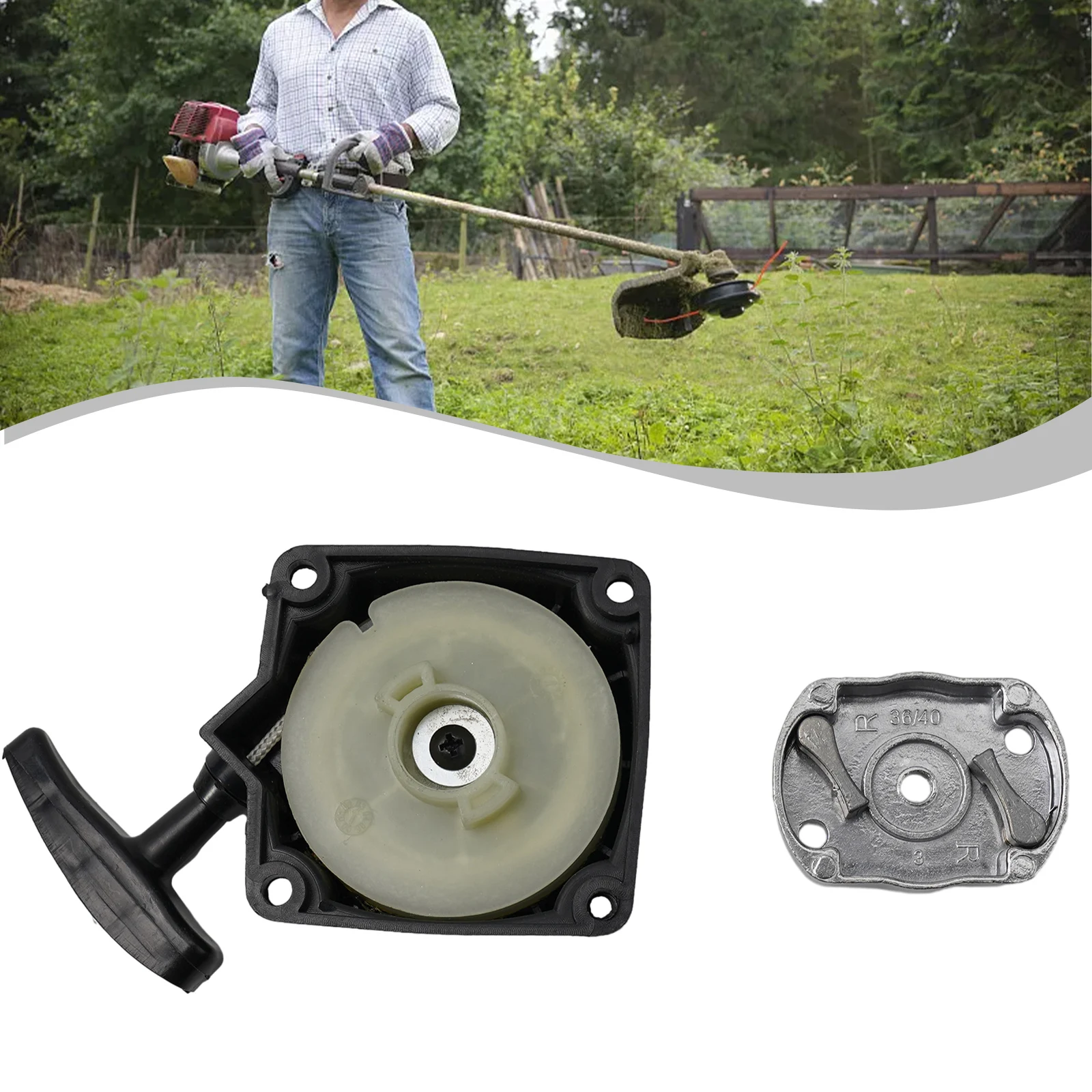 Replacement Recoil Starter Kit For Brush Cutter Pullstart Pull Start Starter Assembly For Strimmers Lawnmowers