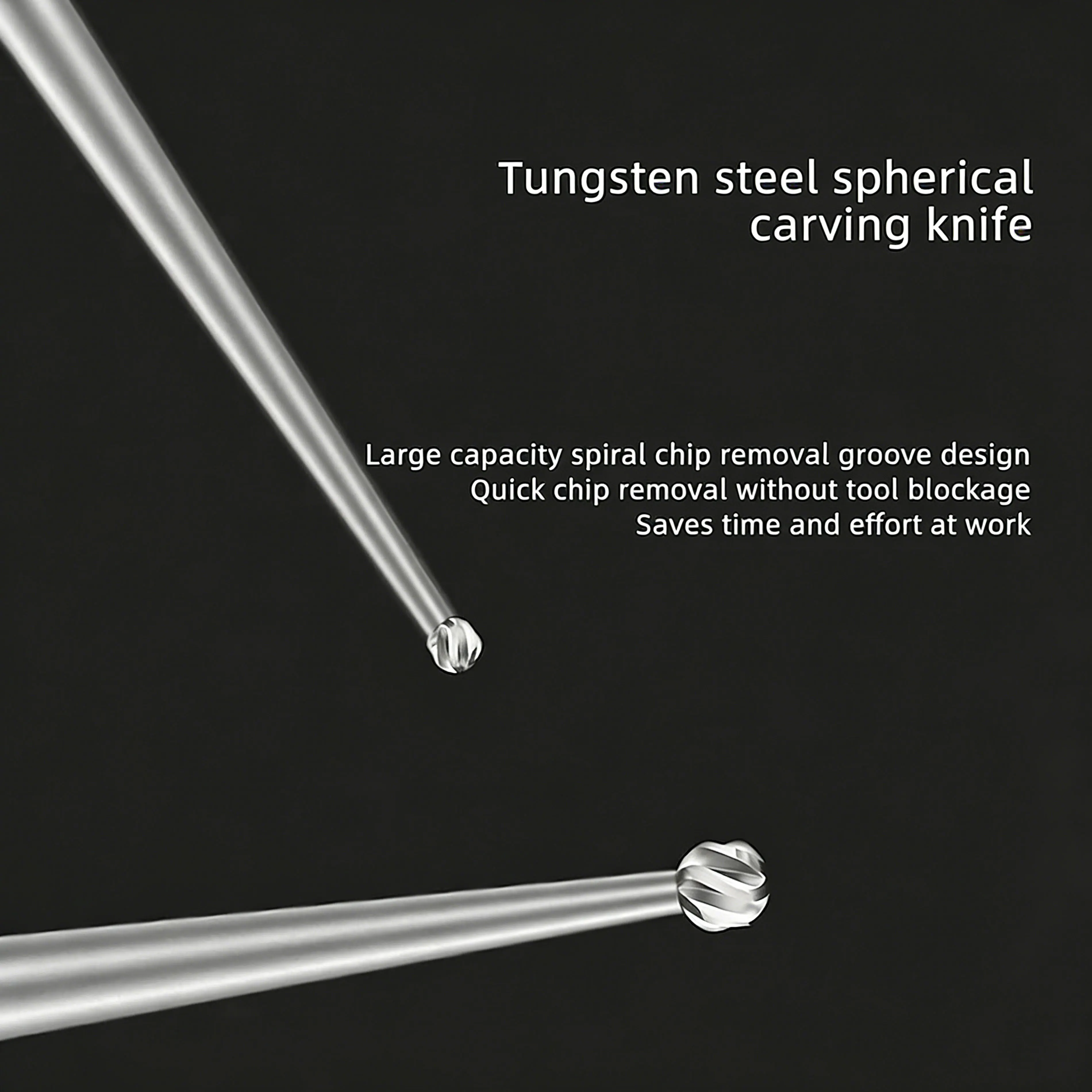 

Rabbitfix 0.3mm/0.4mm 0.5mm Ultra-Fine Grinding Needle 2.35mm Ball Tip, High Hardness Engraving Tool for Mobile Phone Repair