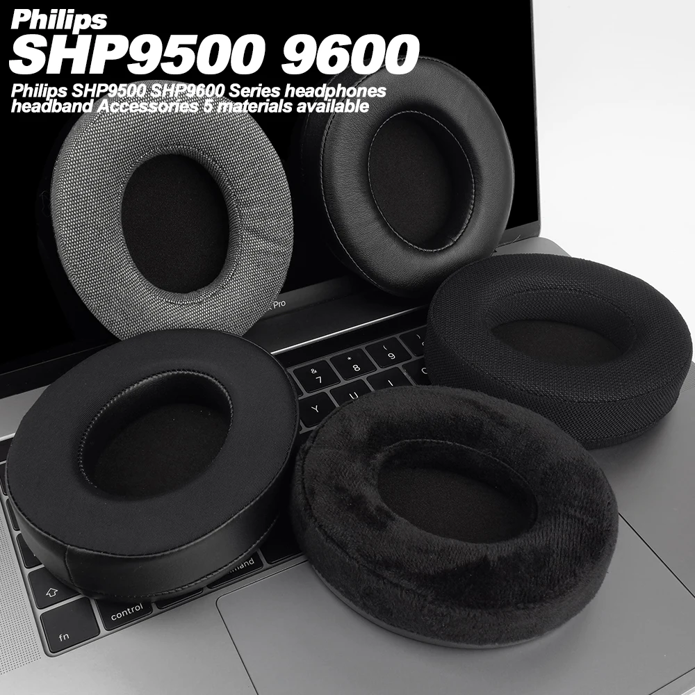 Earphone pads For Philips SHP9500 SHP9600 replacement  Earpads Mesh cloth Memory Covers Sponge Soft Protein