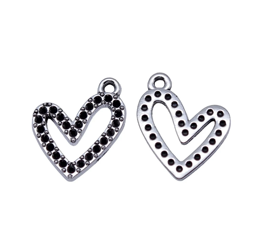 

20pcs 17x15mm Zinc alloy metal tibetan silver plated charm T1410 for DIY making