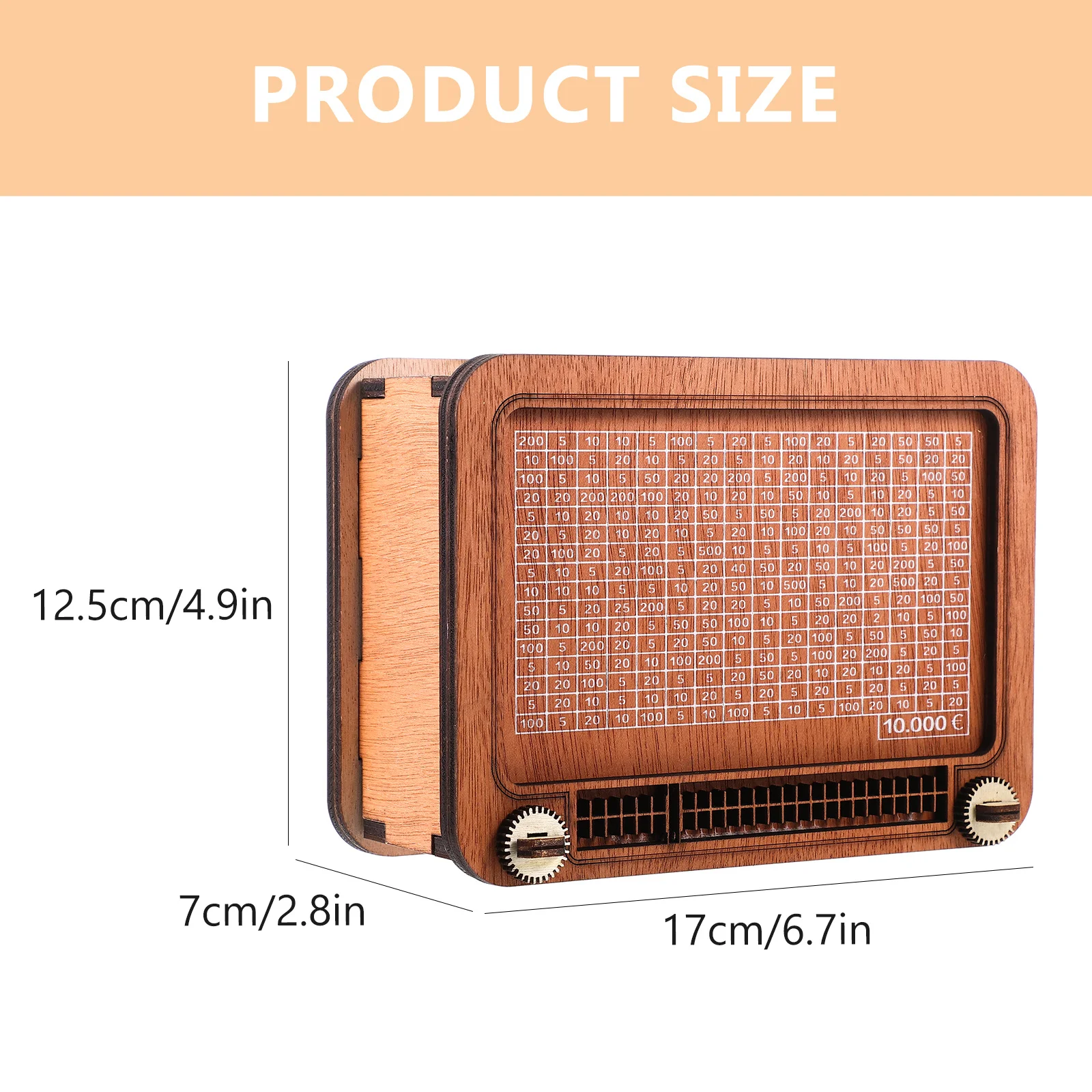 راديو خشبي حصالة على شكل حيوان إبداعي لتوفير المال، حاوية تغيير ديكور المنزل، بنك العملات المعدنية، جرة نقود خشبية، جرة عملات معدنية على شكل راديو #3