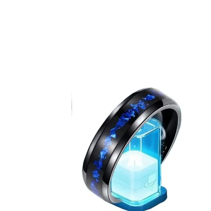 Smart Ring Stainless Steel Sleep Heart Rate Monitor Fitness Tracker Step Counter Waterproof Remote Control Photo Gadget for