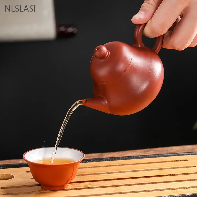 Chinese Yixing Purple Clay Teapot Handmade Filter Tea Infuser Dahongpao Beauty Kettle Customized Zisha Tea Set Home Drinkware