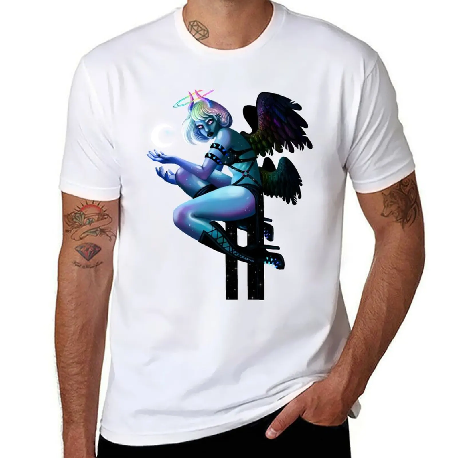 

Murmir, Angel of Night T-Shirt t shirts for man graphic funny t shirts for man pack cotton T-Shirt