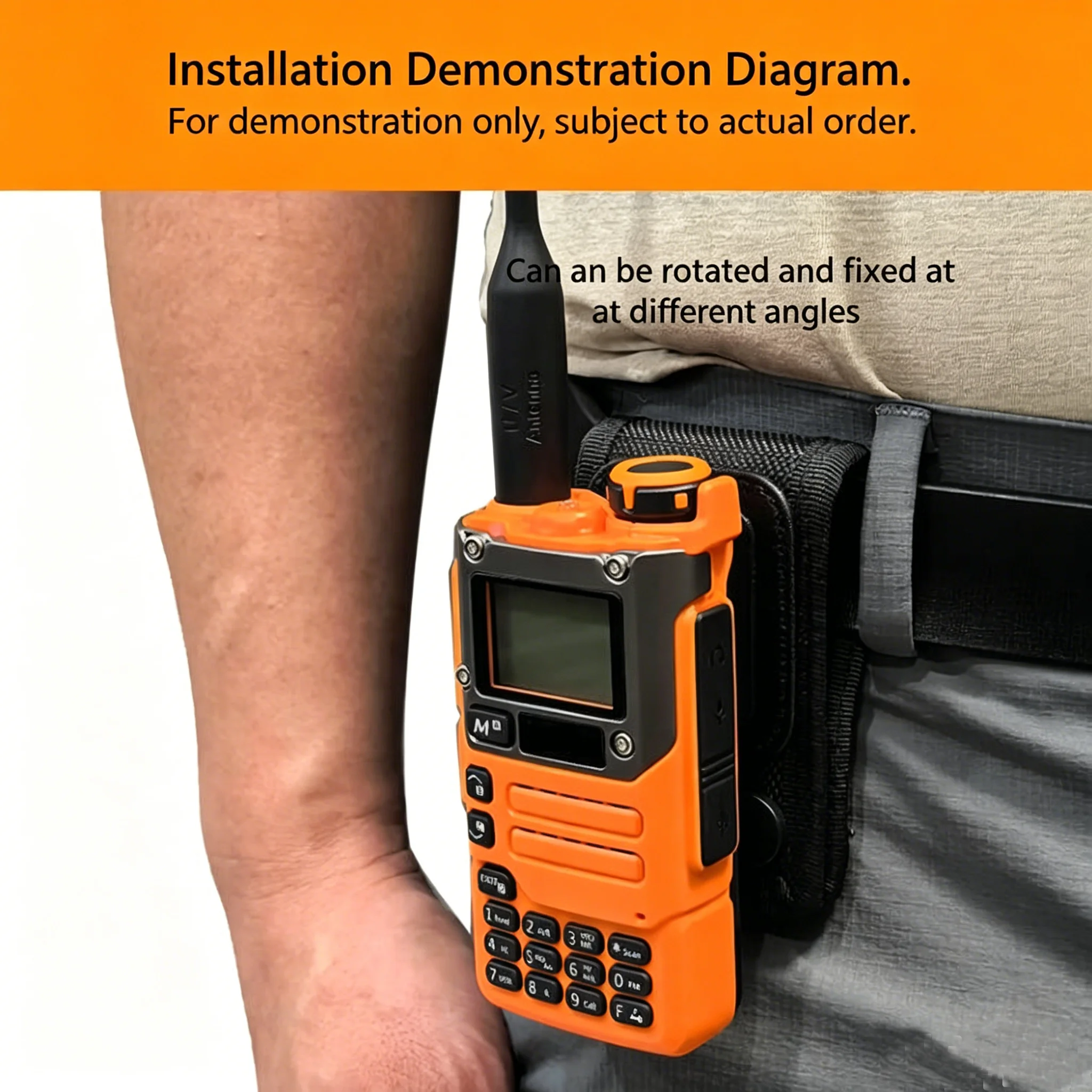 Quick Release Radio Belt Clip Mount, Two-way Radio Waist Belt Bracket, Back Buck for Quansheng UVK5 UVK6 Walkie Talkie Accessory