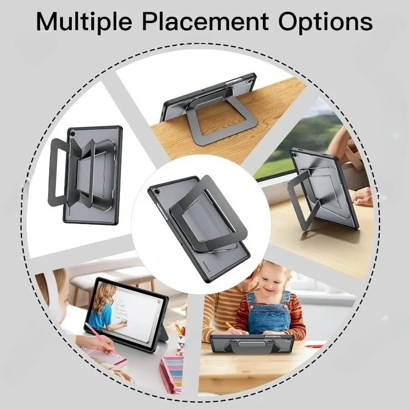 Matte Metal Kickstand Tablet Cases for Samsung Galaxy Tab A11 A9 Plus S11 S10 S9 S8 S7 FE Lite 11 Inch 2026 T870 X700 X520 Cover