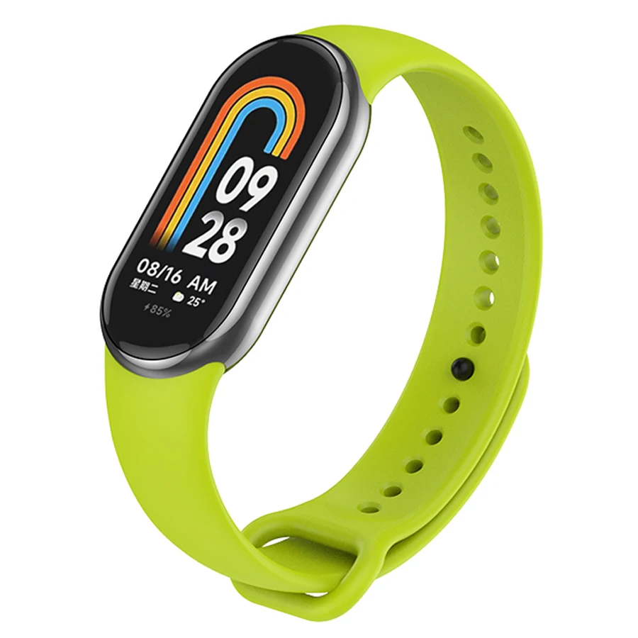 Siliconen Band Voor Xiaomi Mi Band 10 9 8 Polsband Sport Armband Polsbandjes Voor Mi Band 8/9/10 Smartwatch Accessoires