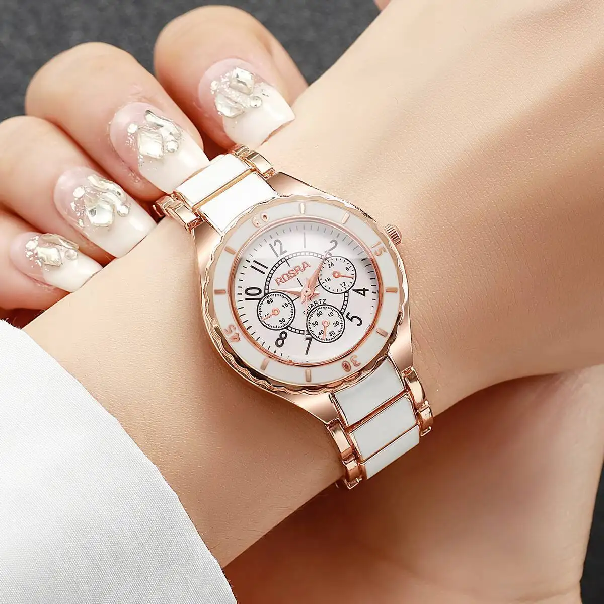 Luxury Women Watches Fashion Arabic Dial Quartz Wristwatches Ladies Watch Girls Clock Reloj Mujer（Without Box）