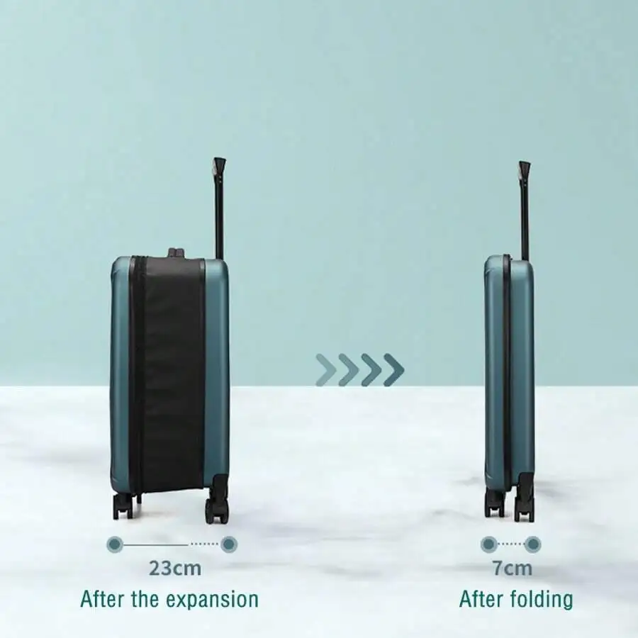 Foldable Silent Universal Wheel Trolley Bag, Lightweight, Waterproof, Anti-Theft, Thick, Pressure-Resistant, Wear-Resistant, Travel Luggage Bag for Business Trips, Travel and Business