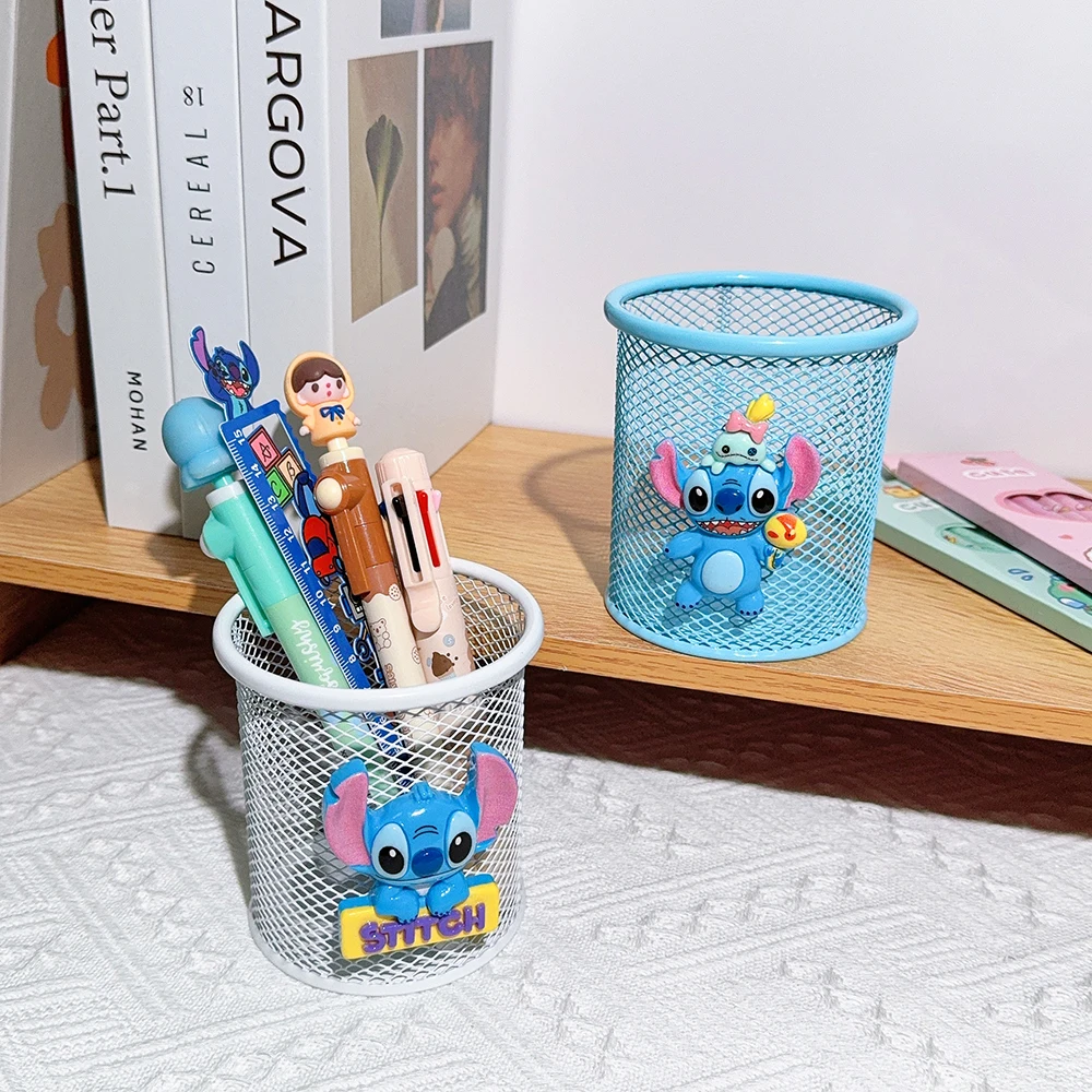 1pcs Cute Cartoon Metal Pencil Holder for Office and Home, Cosmetic Storage, Holiday Gift for Students Perfect Desktop Storage