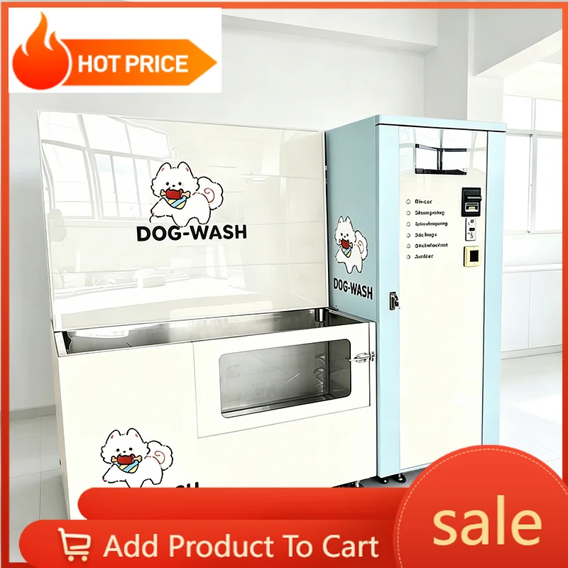Customizable Commercial Pet Bathing Booth Integrated Washing Drying Unattended Self‑Service Kiosk