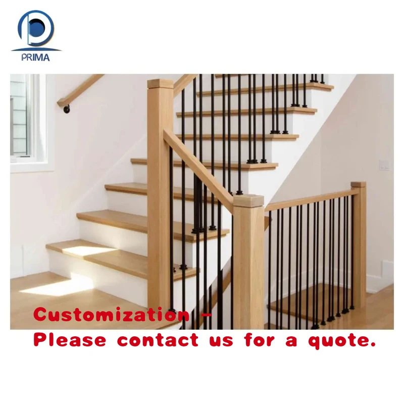 custom.Factory Price Beautiful Railing Straight Stairs Indoor Building Modern Wooden Staircase Light Ladder Apartment