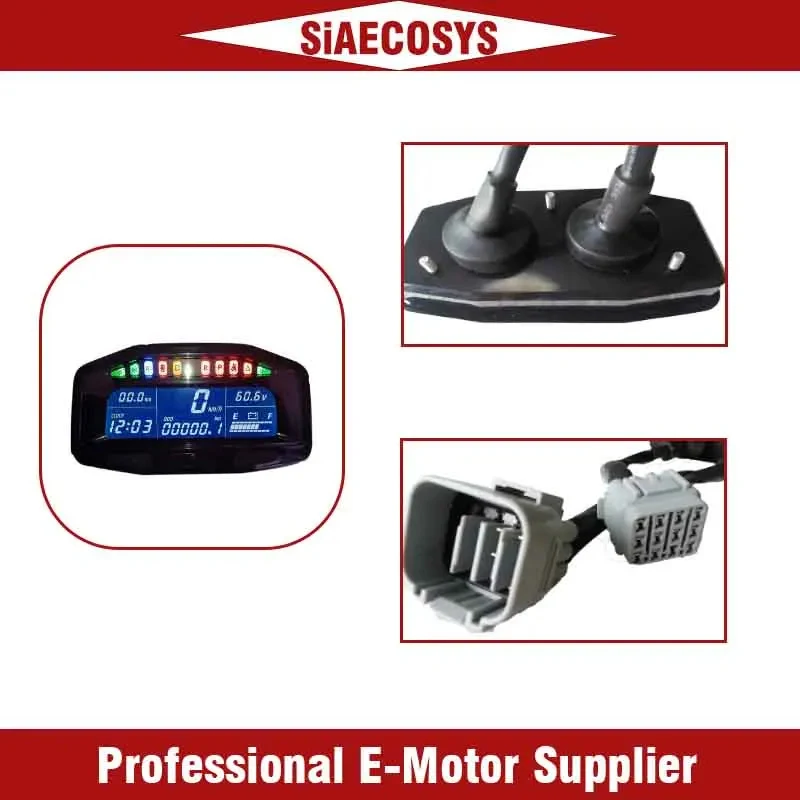 SiAECOSYS X8-E Electric Motorcycle Digital Speedometer Display 48v - 96v For E-Car Hall Sensor Type Dashboard Instrument